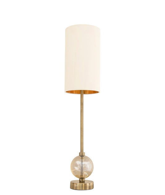 Cognac Crystal Table Lamp