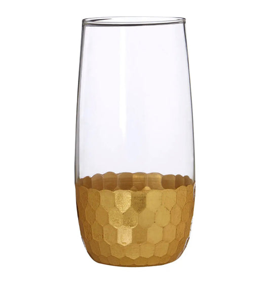 Honeycomb High Ball Glasses (set of 4)