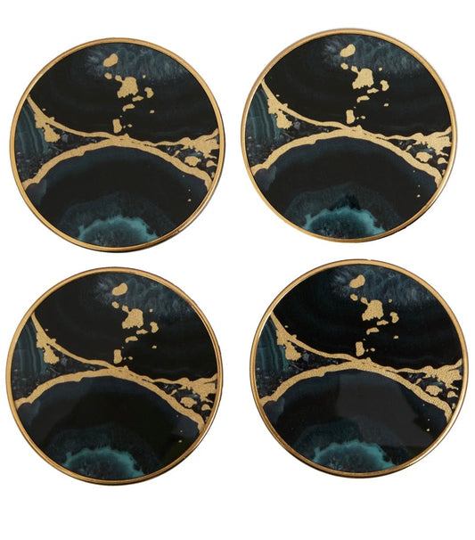 Blue & Gold Coasters