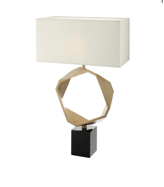 Gold Circle Table Lamp