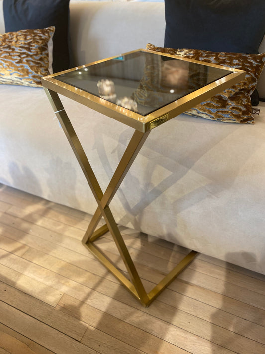 Brushed Gold Sofa Table