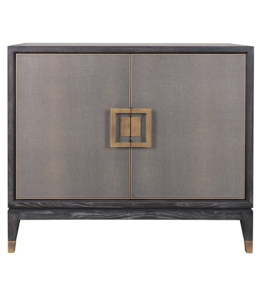 Faux Leather 2 Door Sideboard