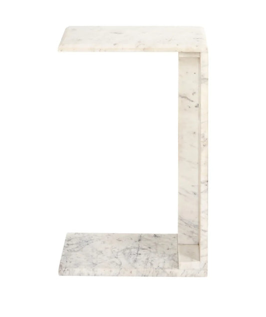 White Marble Side/end Table