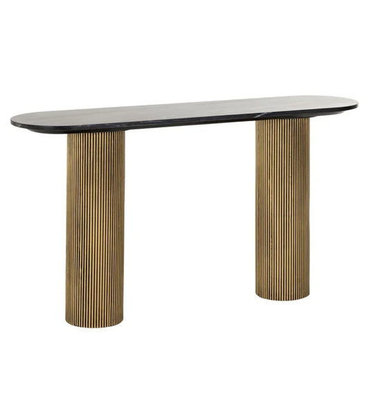 Dayton Black/Gold console table