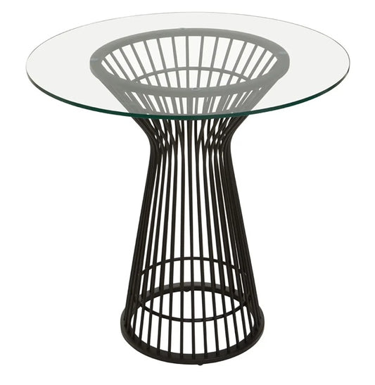 Round Matte Black Dining table