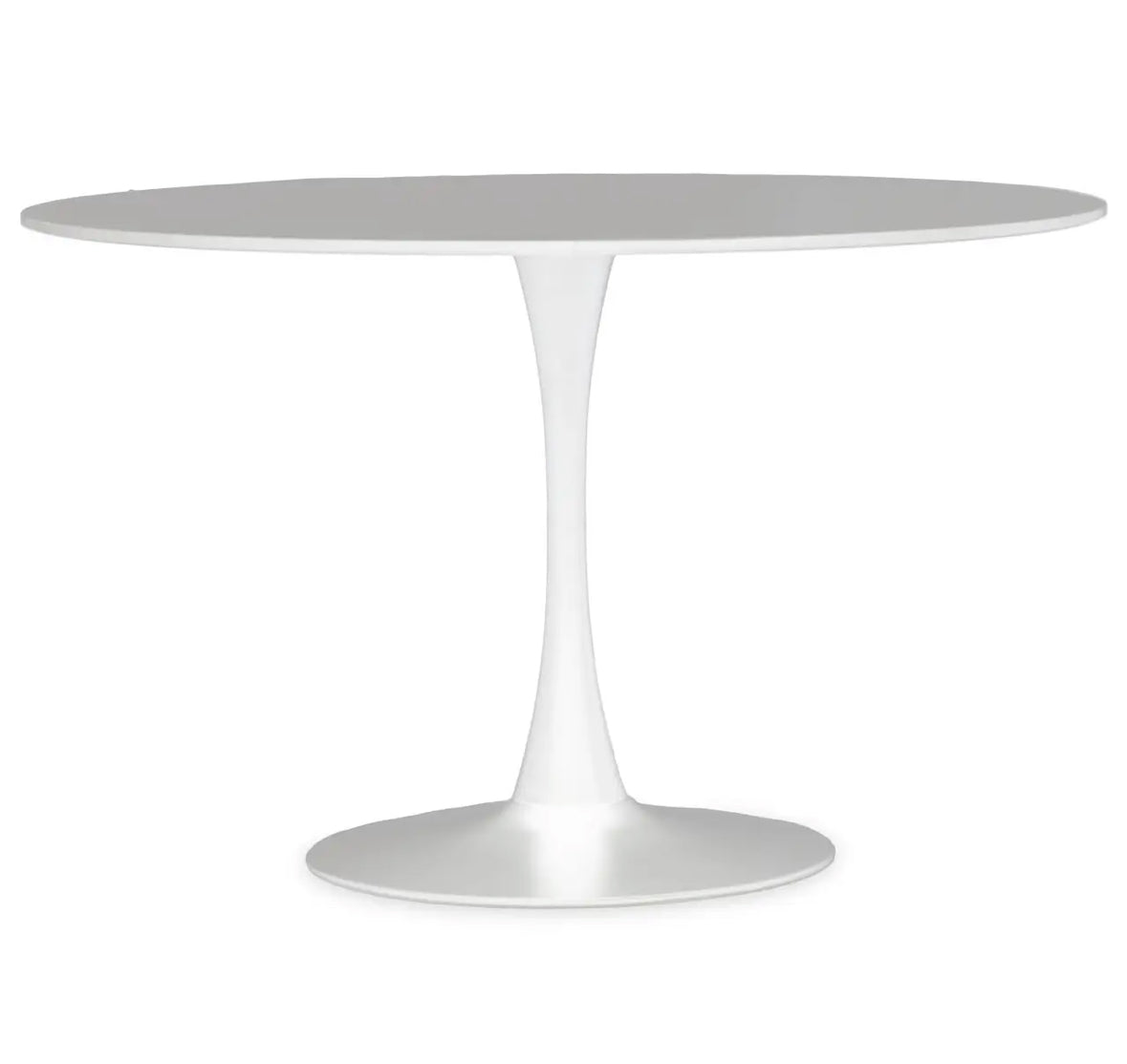 Large Round White Dining table