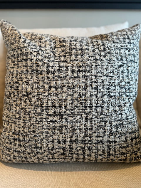 Natural Checked Cushion