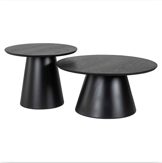 Set of 2 Black Coffee tables