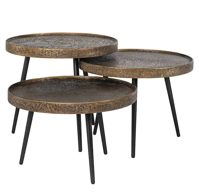 Gold Coffee Table (Set of 3)