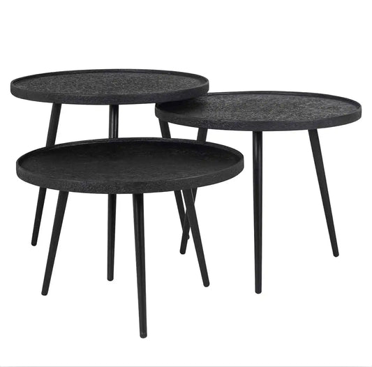 Black Coffee Table (Set of 3)