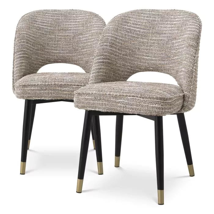 Tweed Dining Chairs (Set of 2)