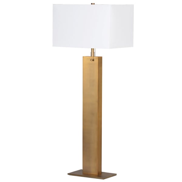 Tall Gold Rectangular Table Lamp With, Tall Table Lamp Uk