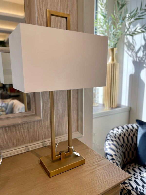 Brushed Gold Table Lamp - Image 2