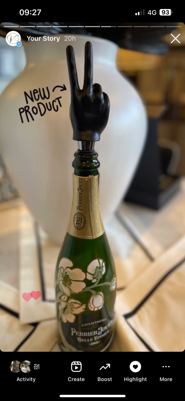 Black Bottle Stopper - Image 3