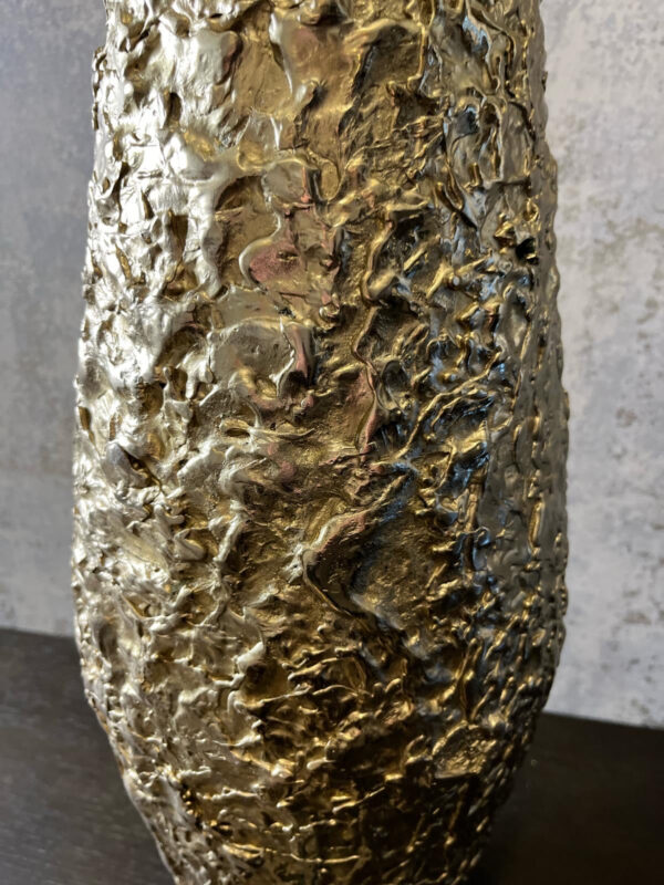 Aki Textured Gold Vase - Image 3