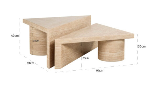 Beige Coffee Table - Image 2