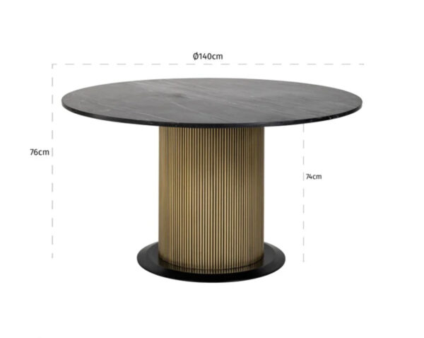Iron dining table - Image 2