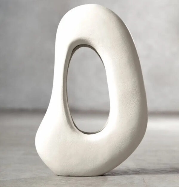 Cream Abstract Sculpture - Image 2