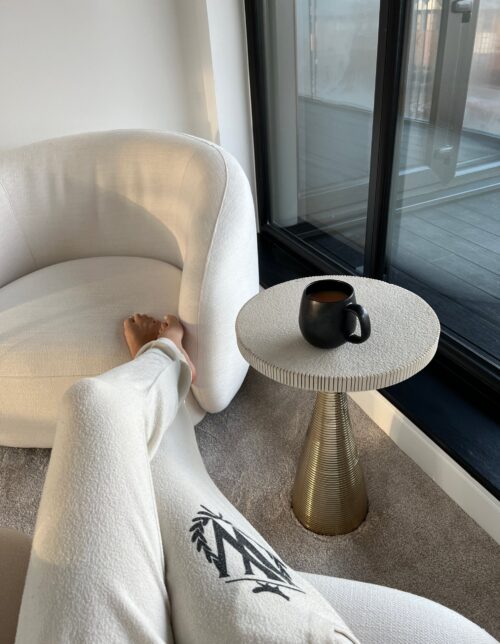 Stone & Gold Side Table - Image 2