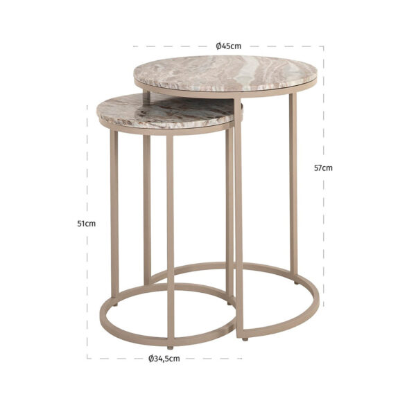 Fair Set of Two/Nest Tables - Image 3