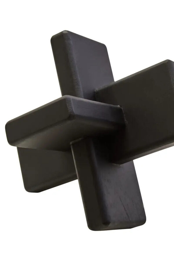 Black Wood Sculpture - Image 3