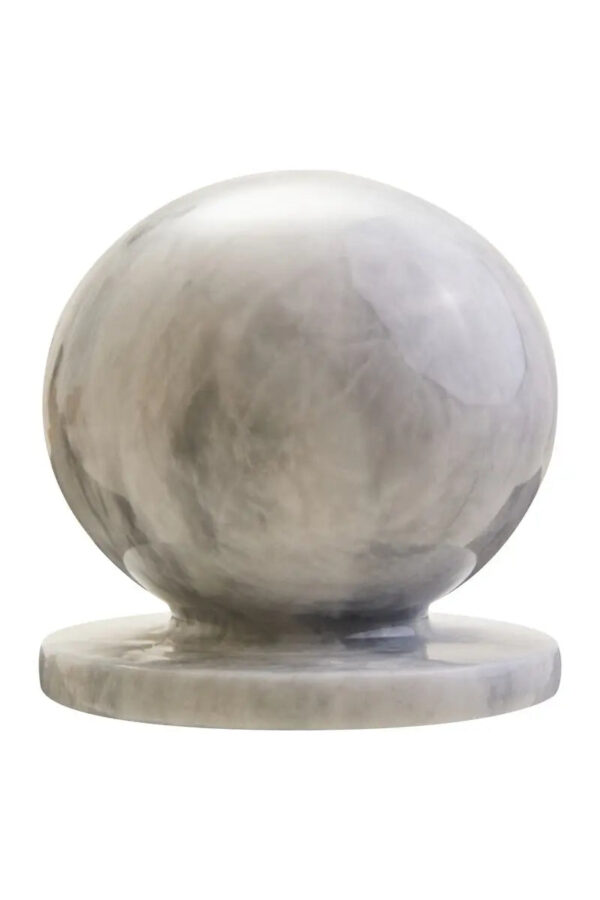 White Marble Ball Sculpture
