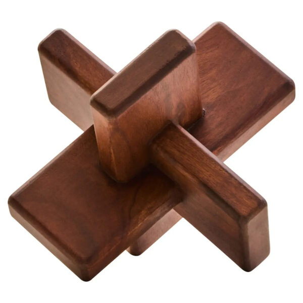 Brown Wood Sculpture - Image 3