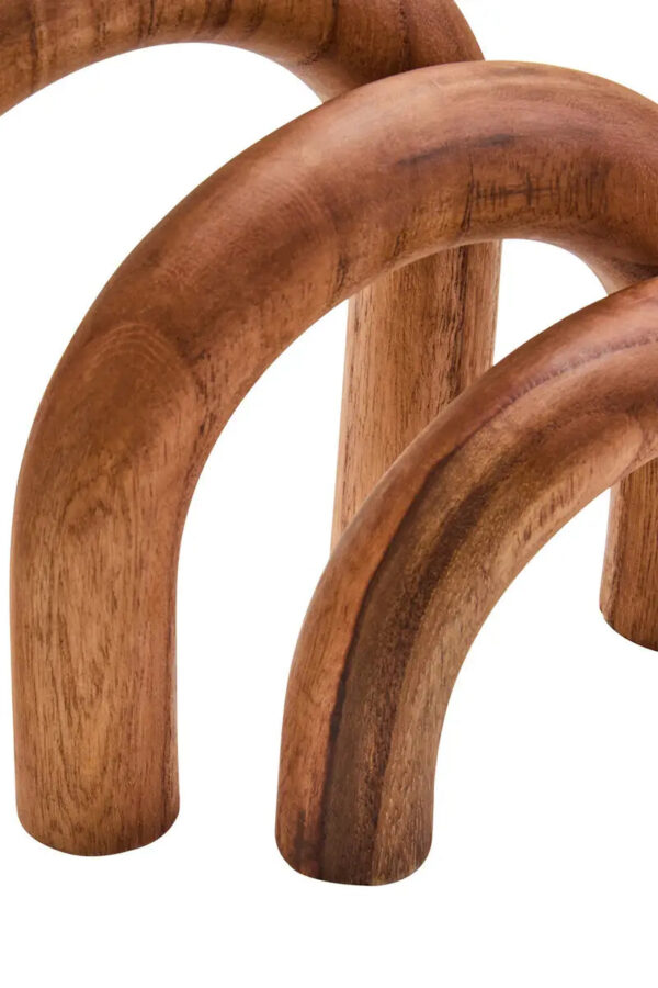 Natural Wood Arch Sculpture - Image 4