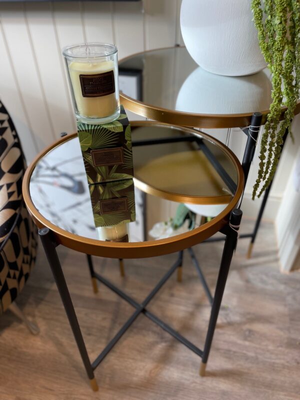 Tall Mirror Top Side Table - Image 2