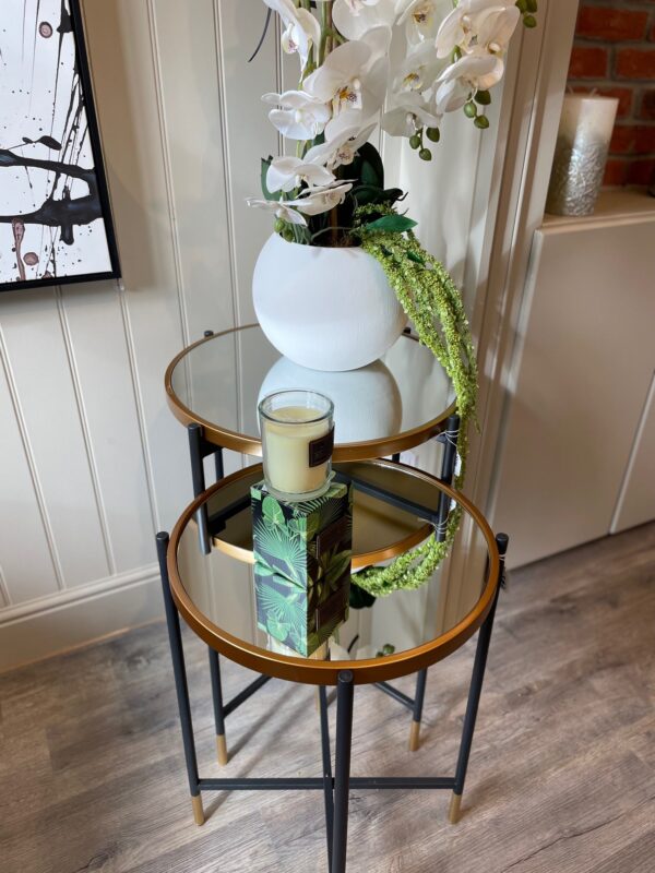 Tall Mirror Top Side Table - Image 3