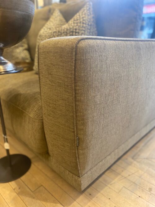 Brown 3 Seater Sofa - Image 4