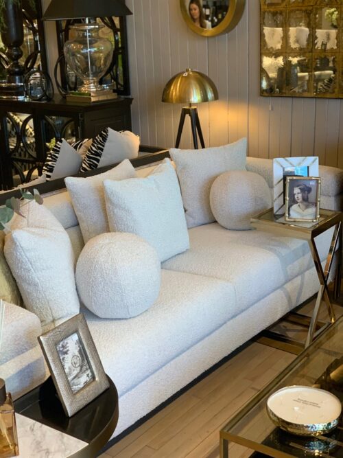 3 Seater Boucle Sofa - Image 6