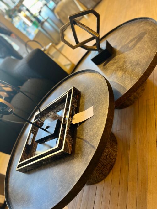 Hammered Coffee Tables - Set of 2 - Image 3