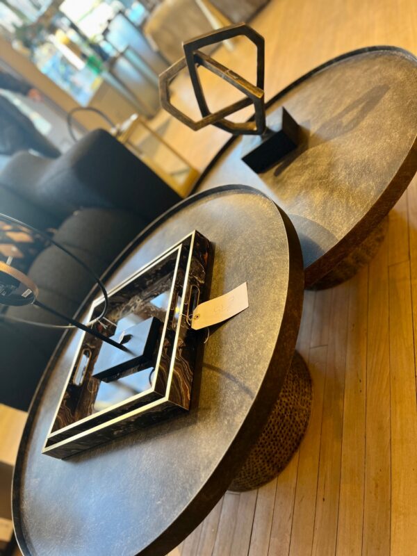 Hammered Coffee Tables - Set of 2 - Image 3