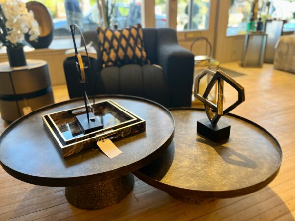 Hammered Coffee Tables - Set of 2 - Image 5