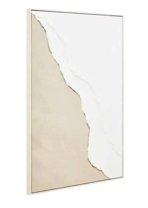 Natural & White Textured Wall Art