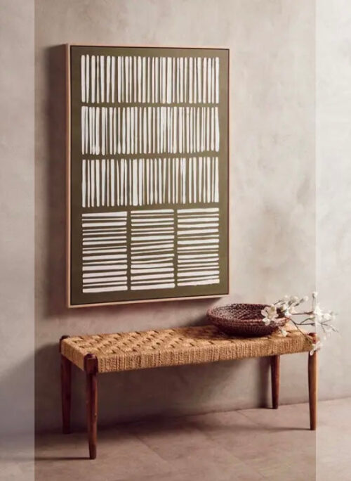 Green & Natural Textured Wall Art - Image 4