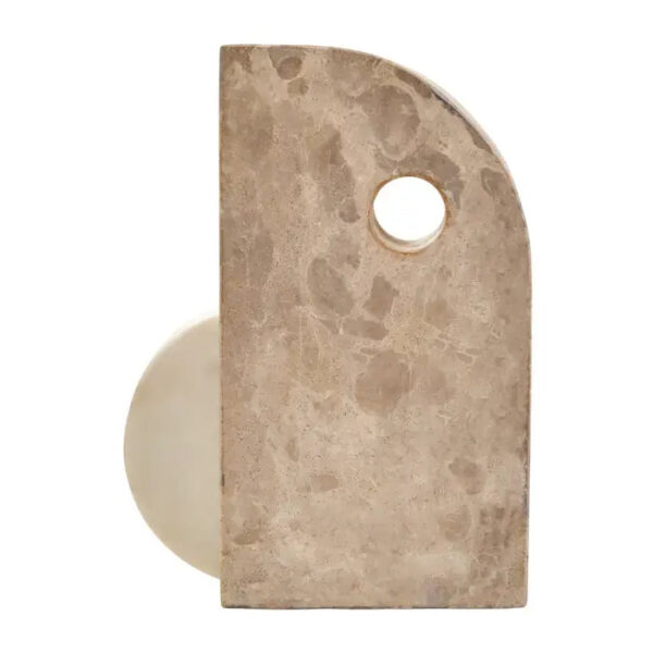 Chocolate And White Marble Sculpture - Image 3