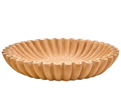 Ochre Fluted Bowl