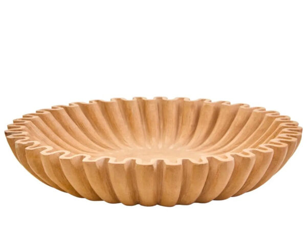 Ochre Fluted Bowl