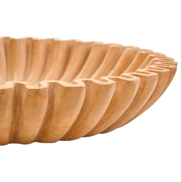 Ochre Fluted Bowl - Image 2