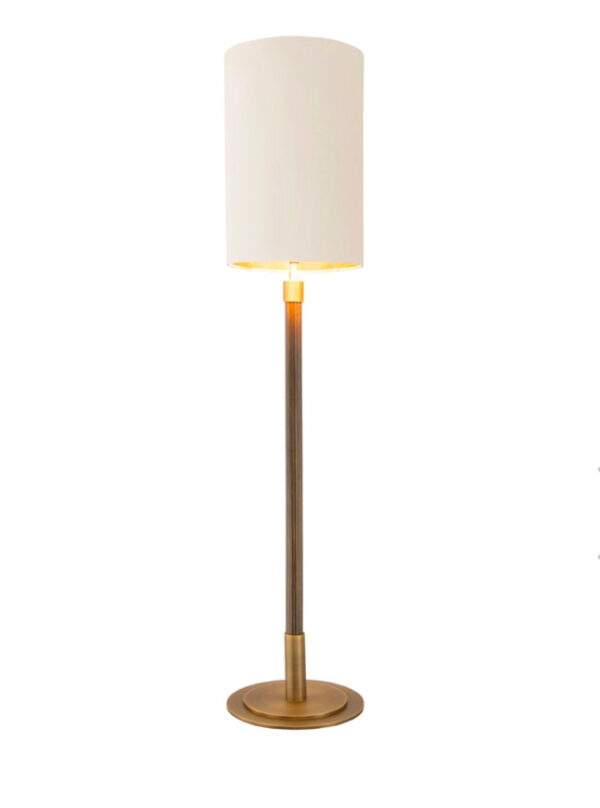 Tall Antique Brass Table Lamp