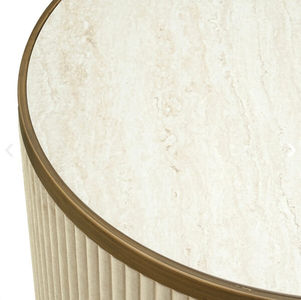 Cream & Gold Coffee Table - Image 3
