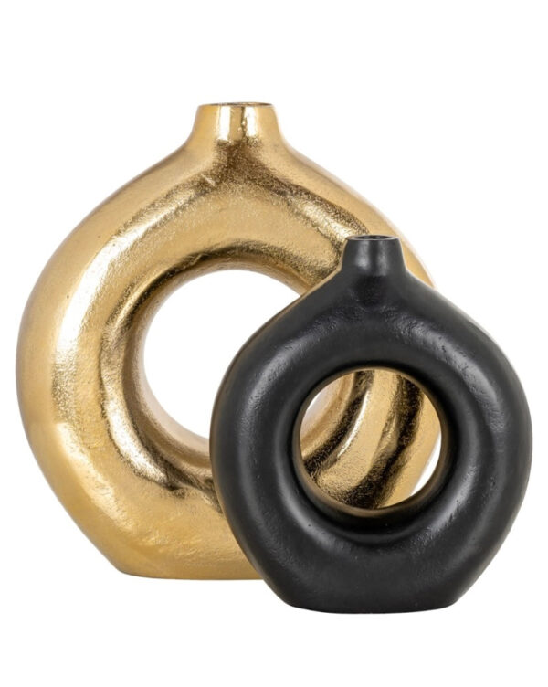 Black Circular Vase - Image 2