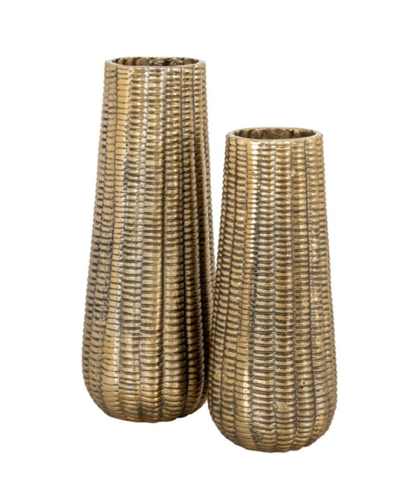 Gold Textured Vase - Image 2