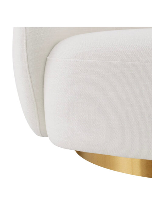 Cream Swivel Chair - Image 4