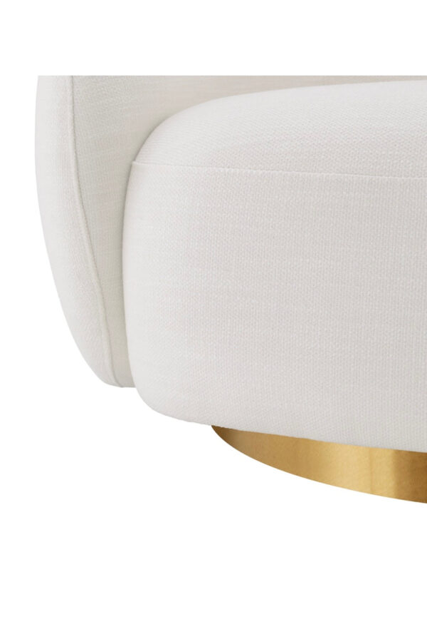 Cream Swivel Chair - Image 4