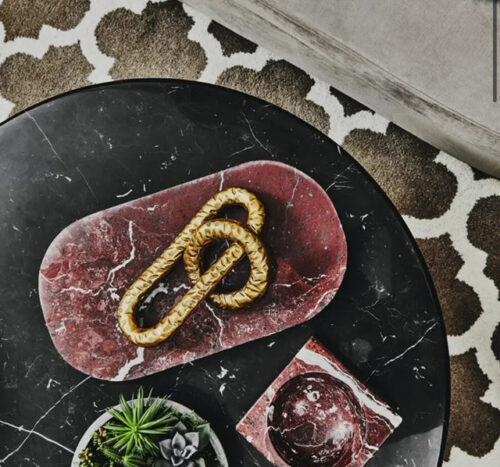 Hammered Gold Chain Sculpture - Image 3