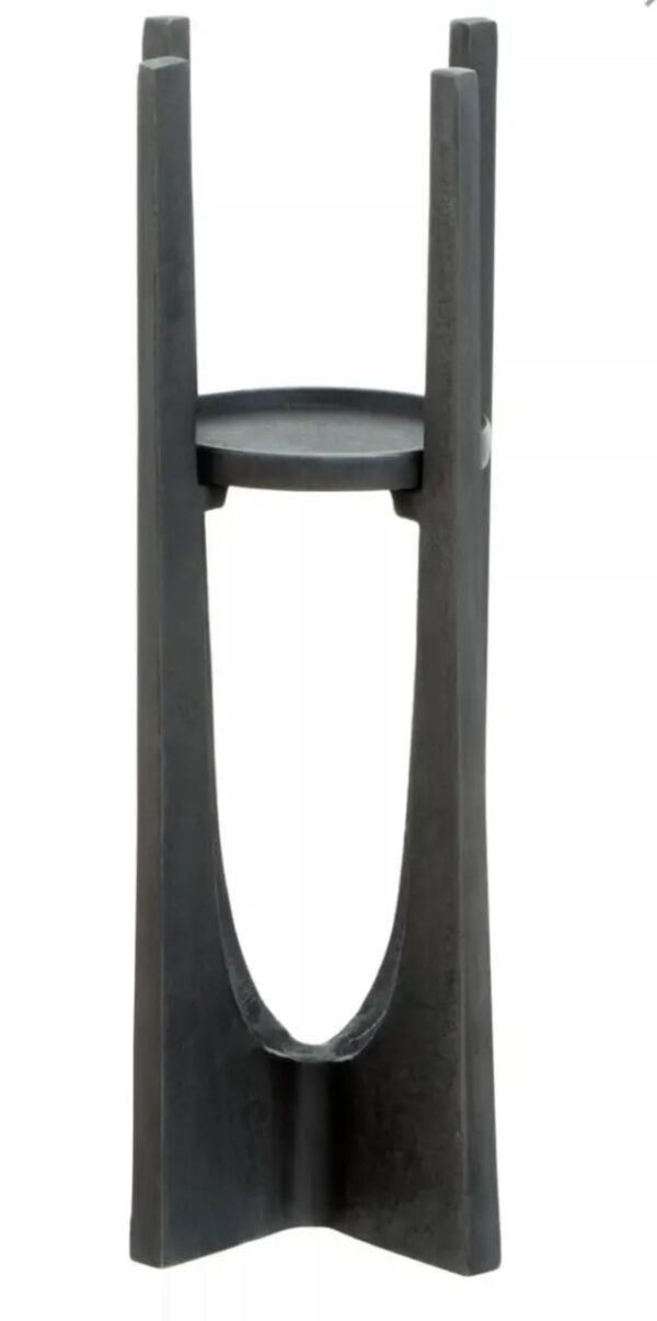 Gunmetal Grey Small Candle Holder - Image 3