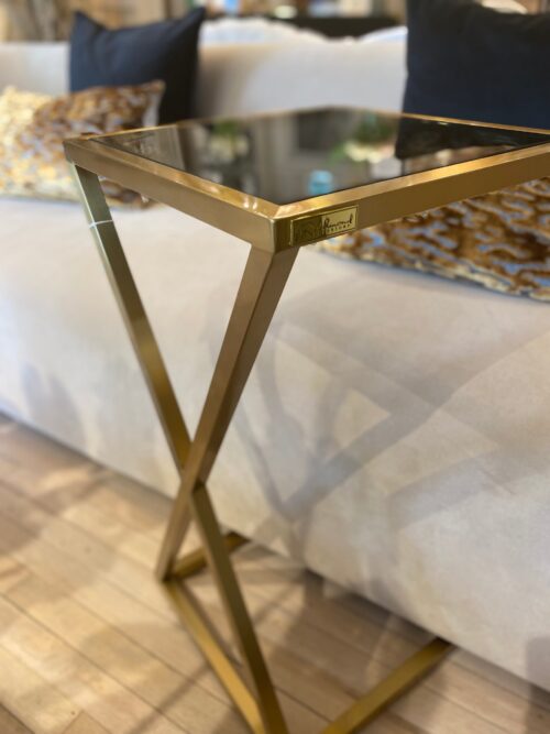 Brushed Gold Sofa Table - Image 2